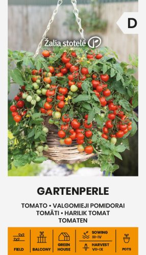 Balkon koktélparadicsom Gartenperle vetőmag